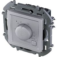 Терморегулятор механический с датчиком без рамки Legrand Inspiria 0С +30С алюминий картинка